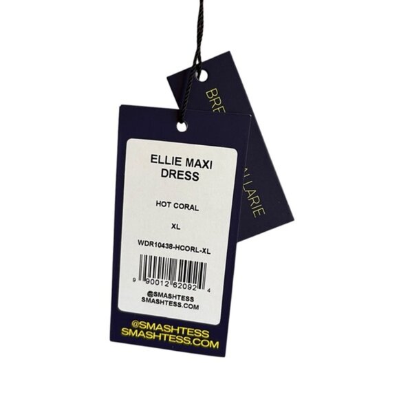 Smash + Tess Ellie Maxi Dress Size XL Hot Coral NWT - Picture 14 of 16